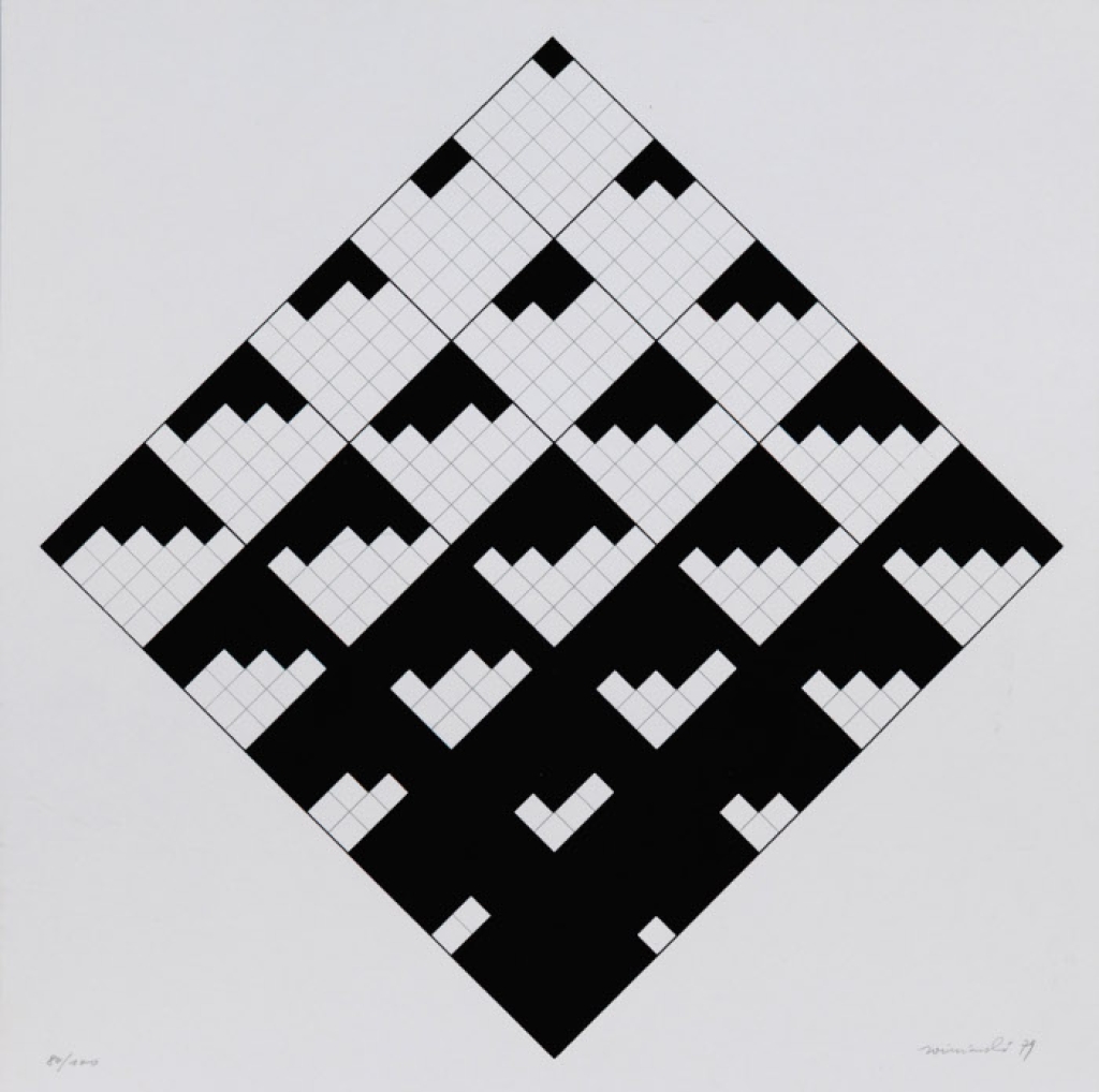 [serigrafia, 1979] [Diagonalna gra 5 x 5]