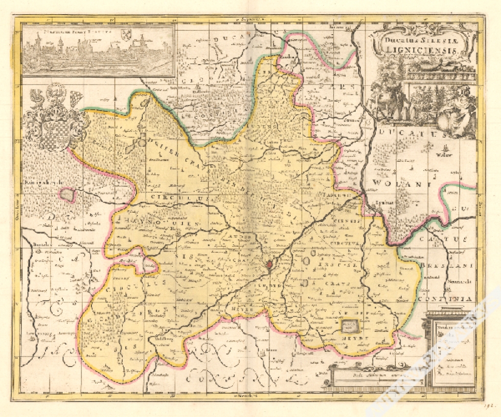 [mapa, Księstwo Legnickie, ok. 1700 r.] Ducatus Silesiae Ligniciensis