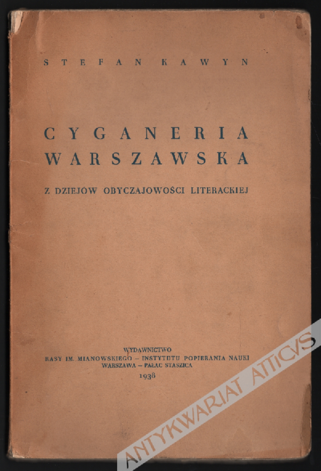 Cyganeria warszawska. Z dziejów obyczajowości literackiej