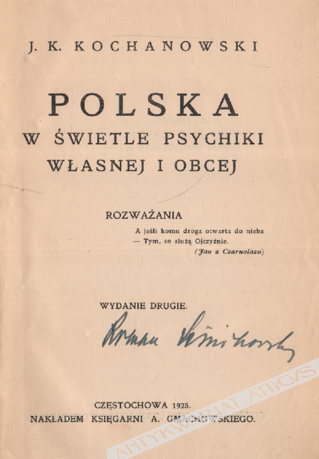 Polska w świetle psychiki własnej i obcej. Rozważania