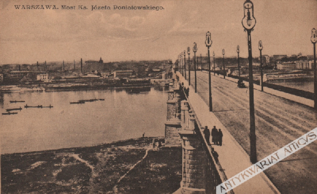 [pocztówka, lata 1920-te] Warszawa. Most Ks. Józefa Poniatowskiego