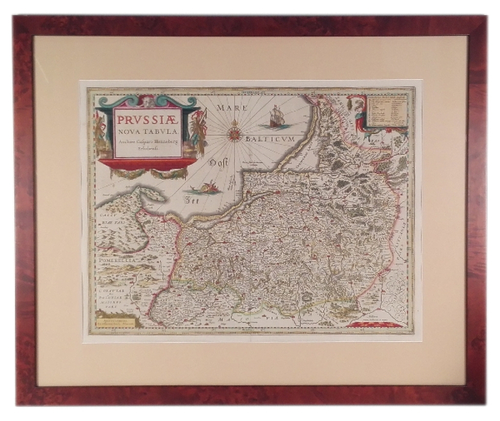[mapa, Prusy, ok. 1630] Prussiae Nova Tabula. Auctore Gasparo Henneberg Erlichensi