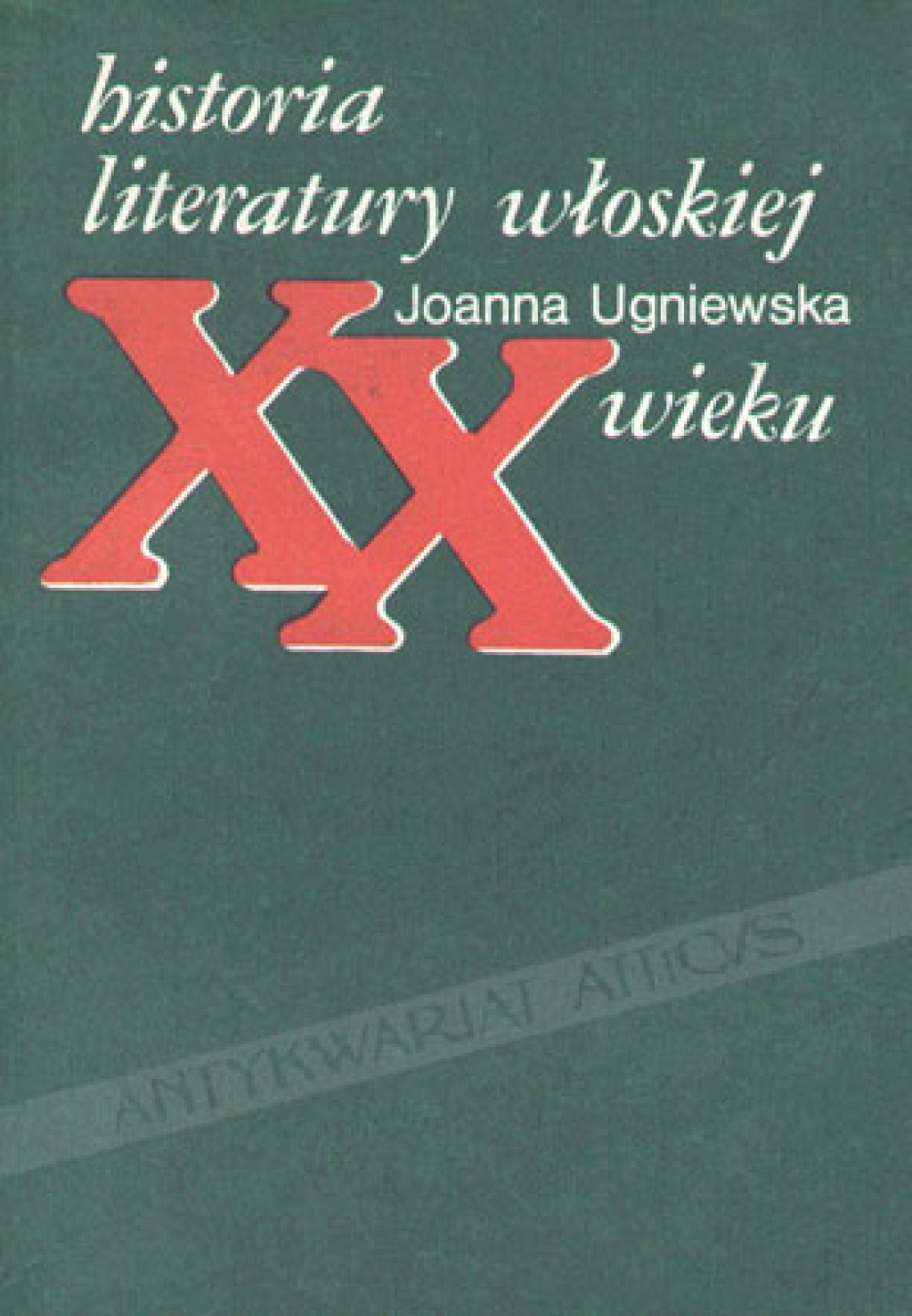 Historia literatury włoskiej XX wieku