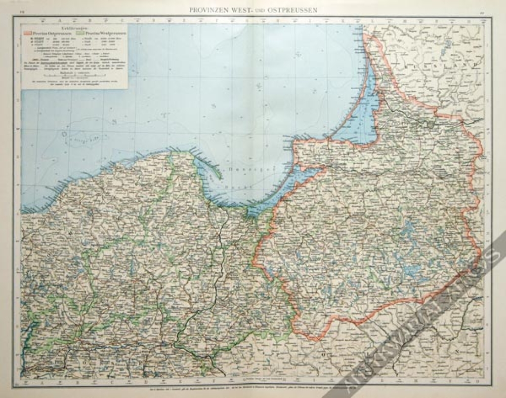 [mapa, 1899] Provinzen West- und Ostpreussen [Prusy Zachodnie i Wschodnie]