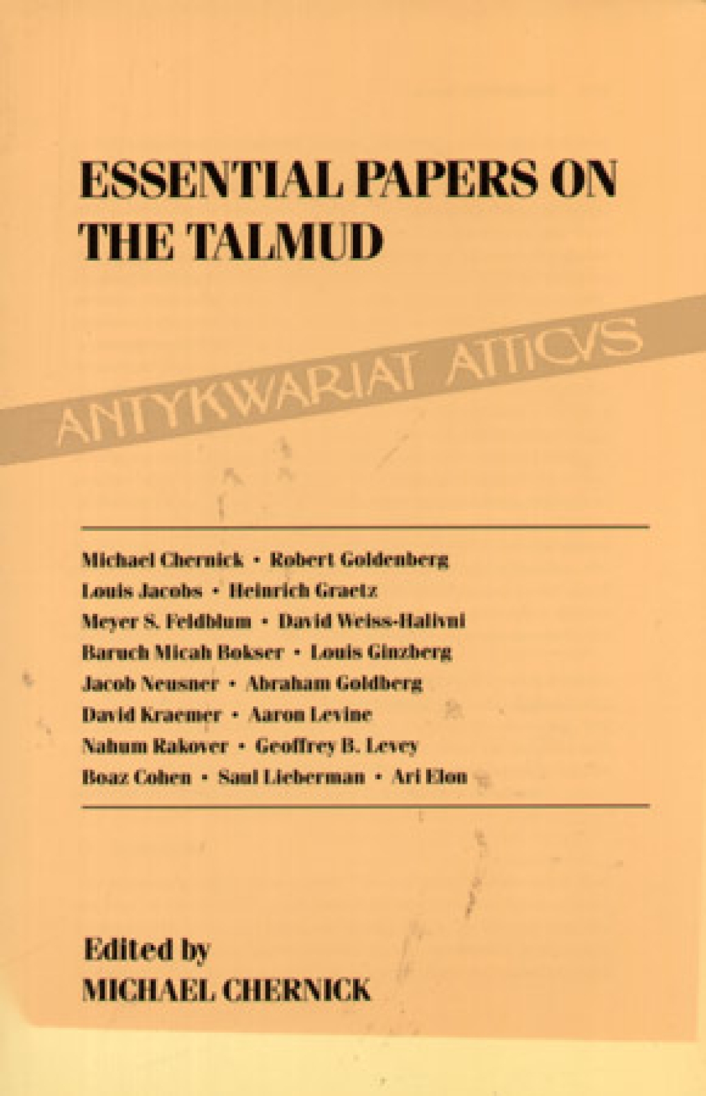 Essential Papers on The Talmud