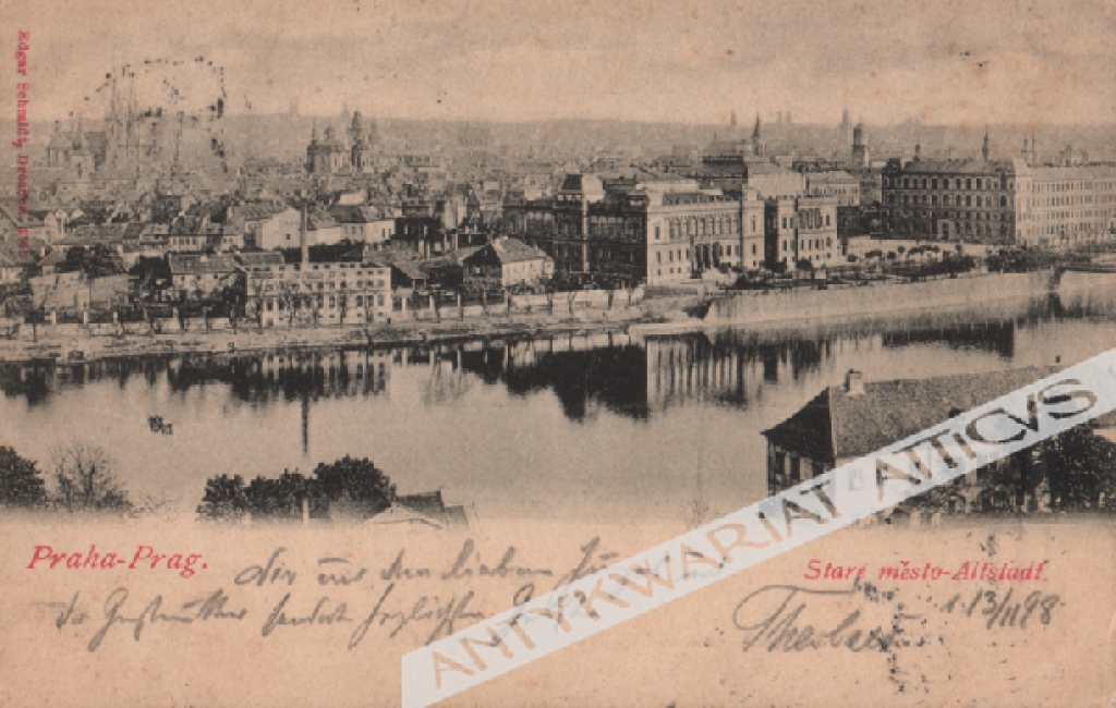 [pocztówka, 1898] [Praga czeska] Praha-Prag. Stare mesto-Altstadt [Praga. Stare miasto]