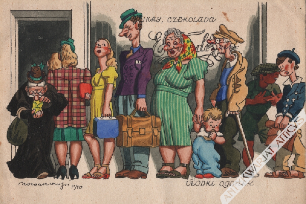 [rysunek, 1940] "Słodki ogonek"