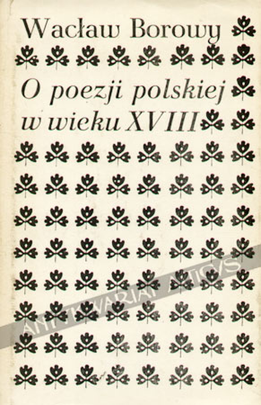O poezji polskiej w wieku XVIII