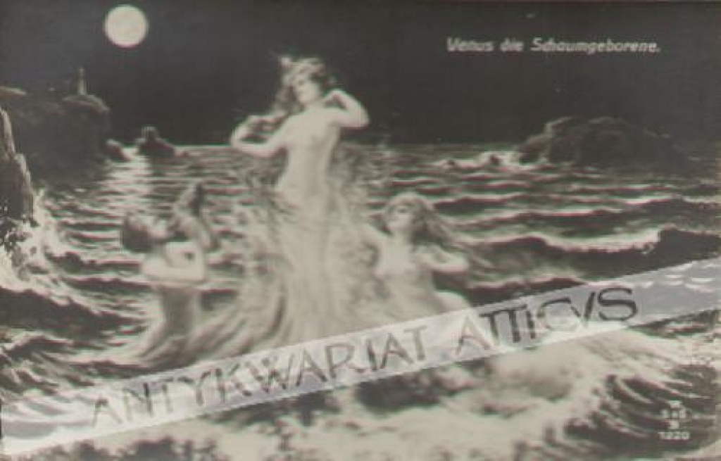[pocztówka, ok. 1910] Venus die Schaumgeborene [Wenus narodzona z morskiej piany]