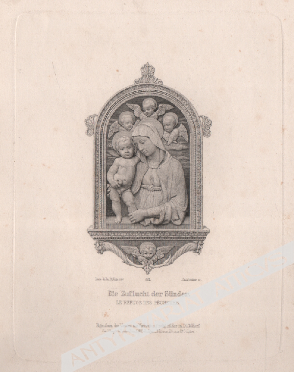 [rycina, ok. 1860] Die Zuflucht der Sunder. Le refuge des pecheurs [Ucieczka grzeszników]
