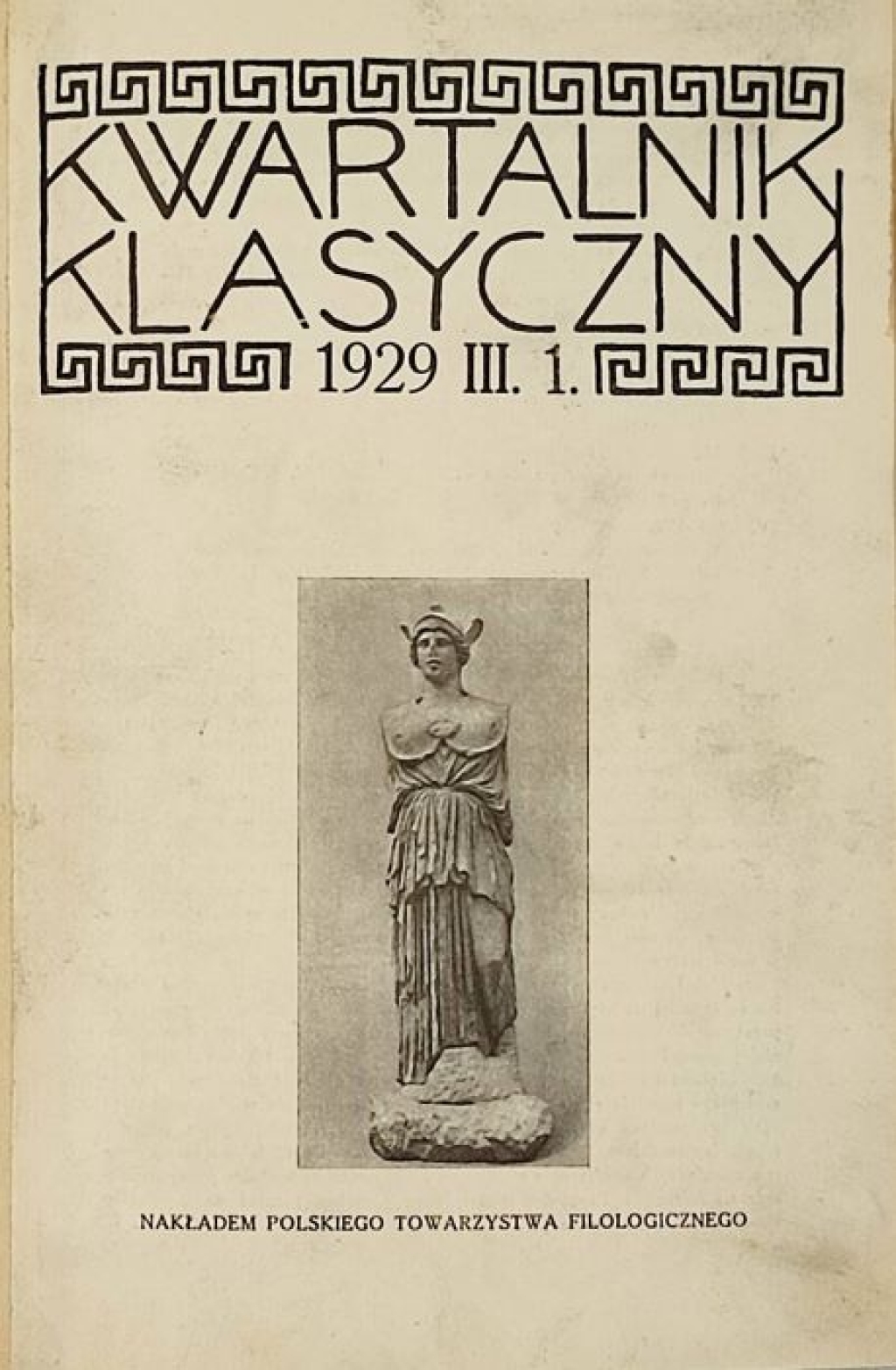 Kwartalnik klasyczny, Rok III