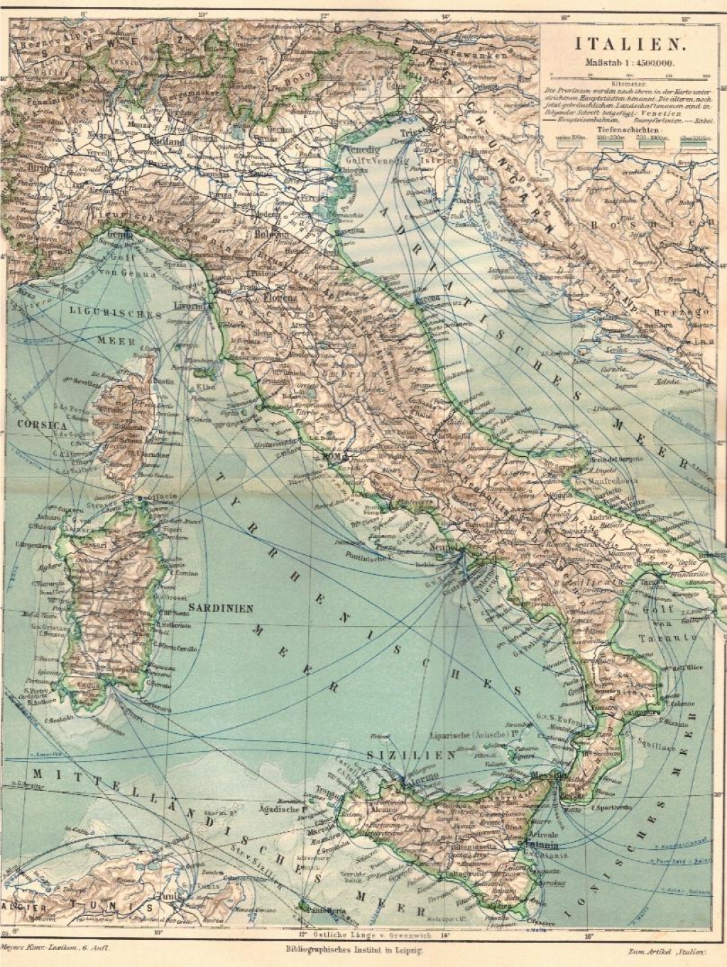 [mapy, 1906] Italien [1-3] [Włochy]
