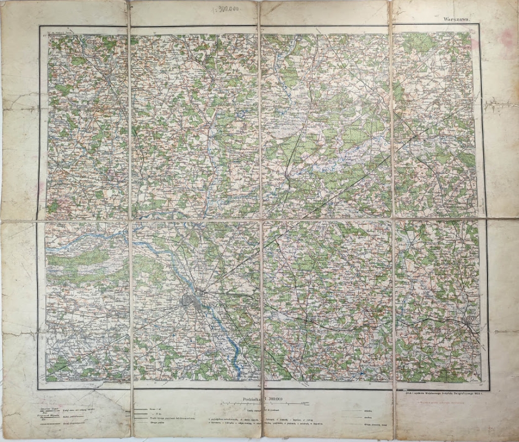 [mapa topograficzna, WIG, 1923] Warszawa