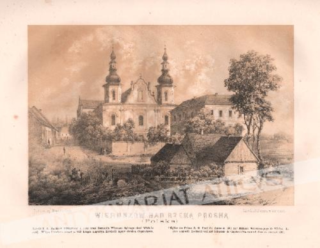 [rycina, 1882-1883] Wieruszów nad rzeką Prosną (Polska)