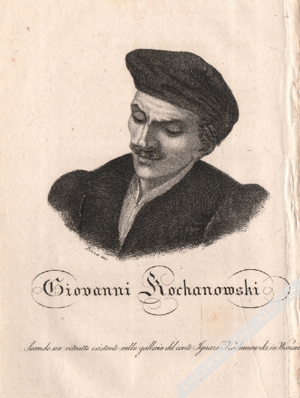 [rycina, 1831 r.] Giovanni Kochanowski [Jan Kochanowski]