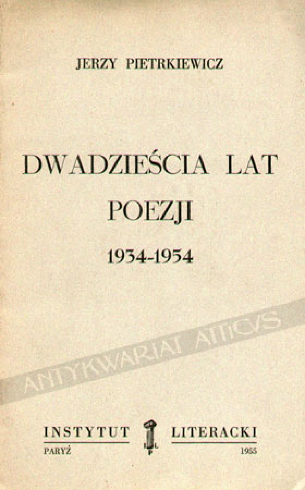 Dwadzieścia lat poezji 1934-1954