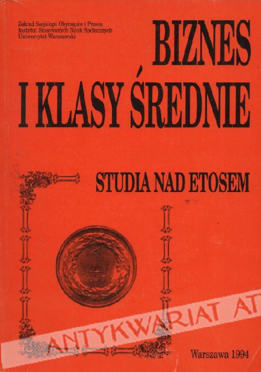 Biznes i klasy średnie. Studia nad etosem