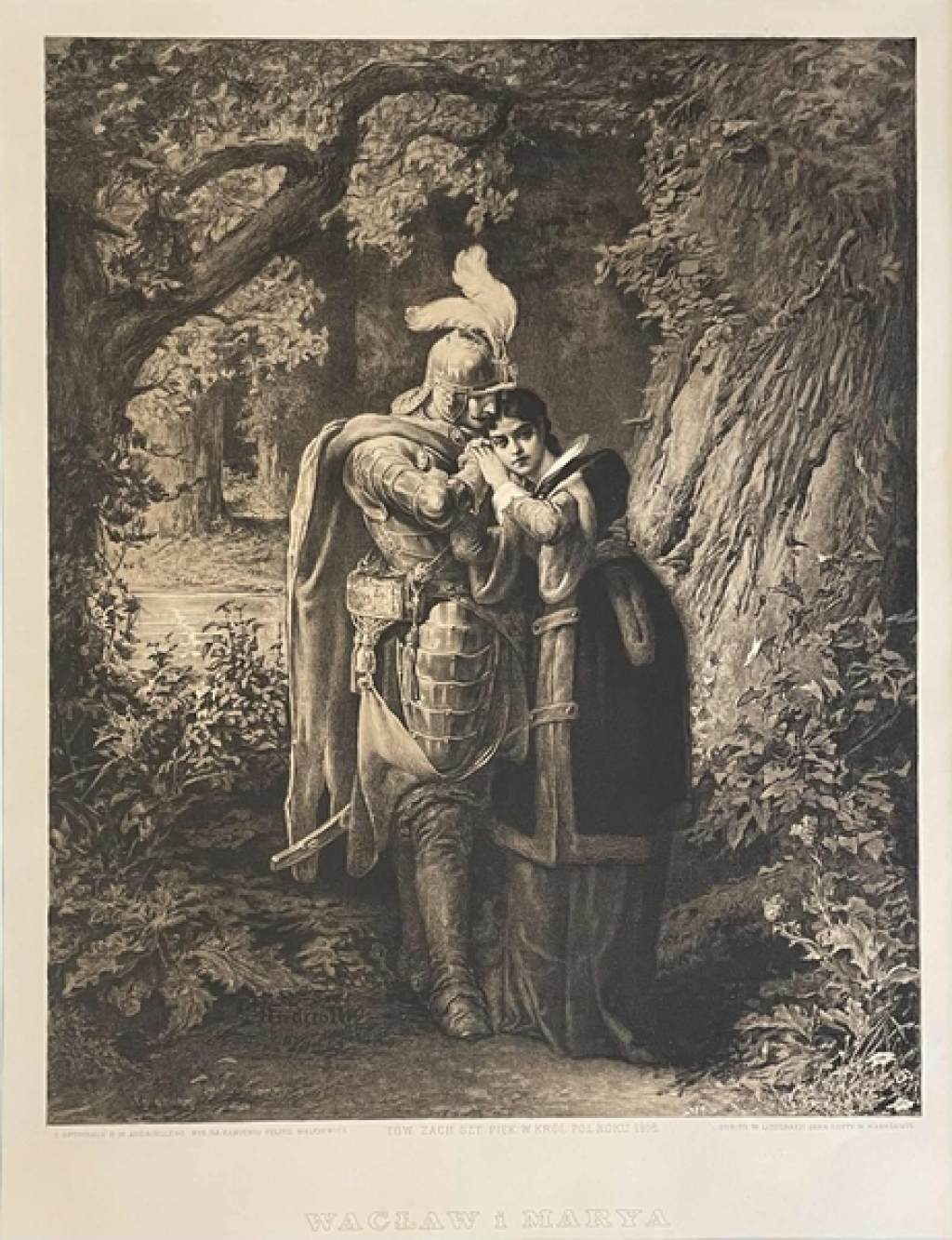 [litografia, 1916] Wacław i Marya
