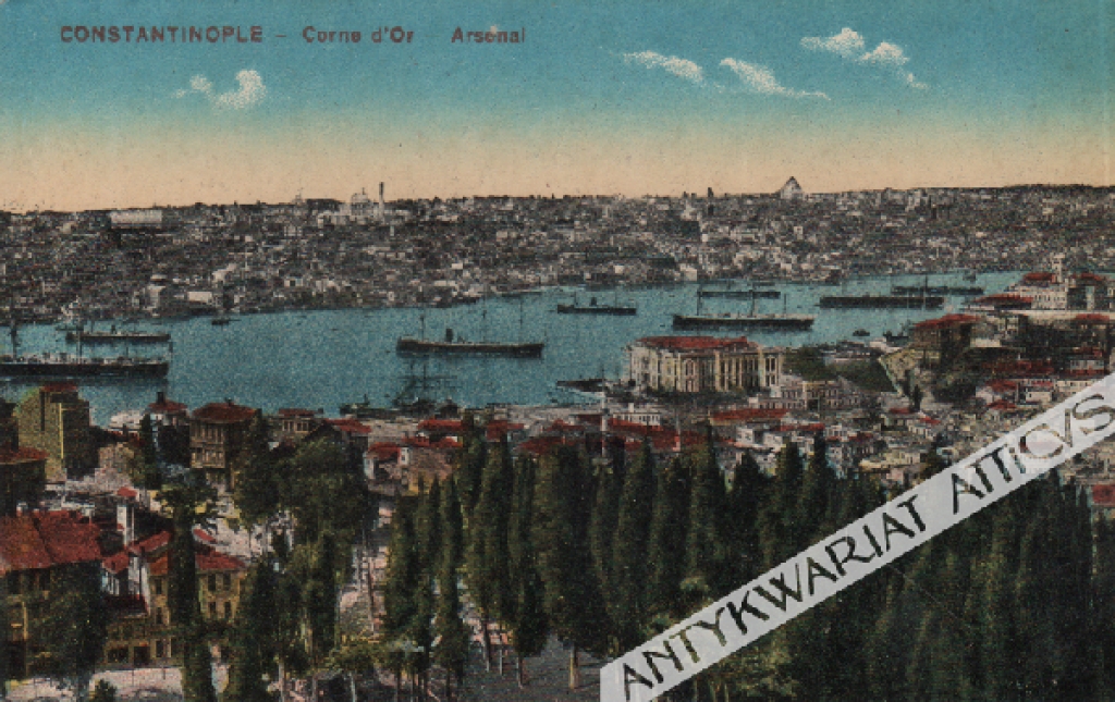 [pocztówka, lata 1920-te] [Konstantynopol - Złoty Róg - Arsenał] Constantinople - Corne d'Or - Arsenal