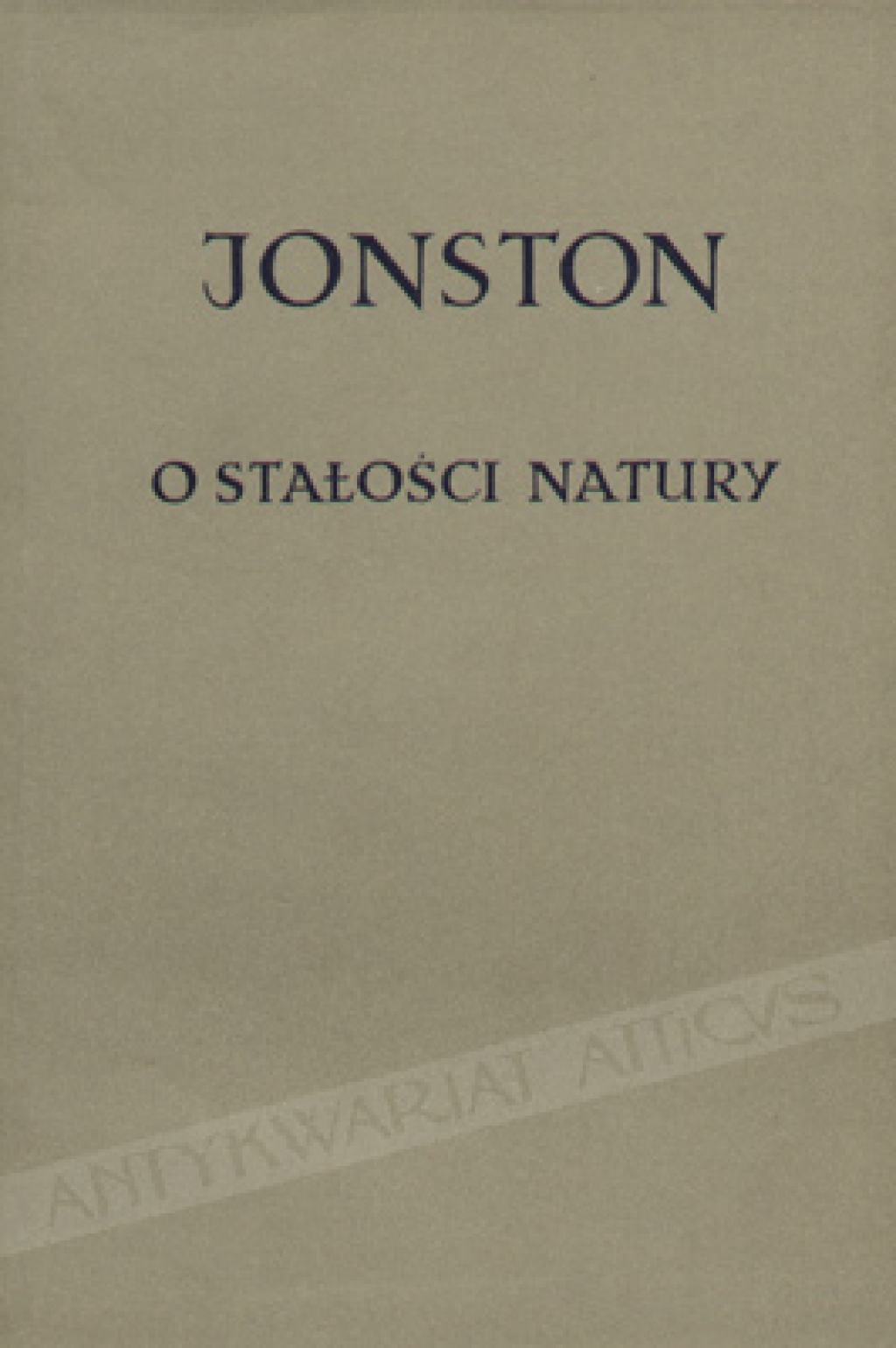 O stałości natury