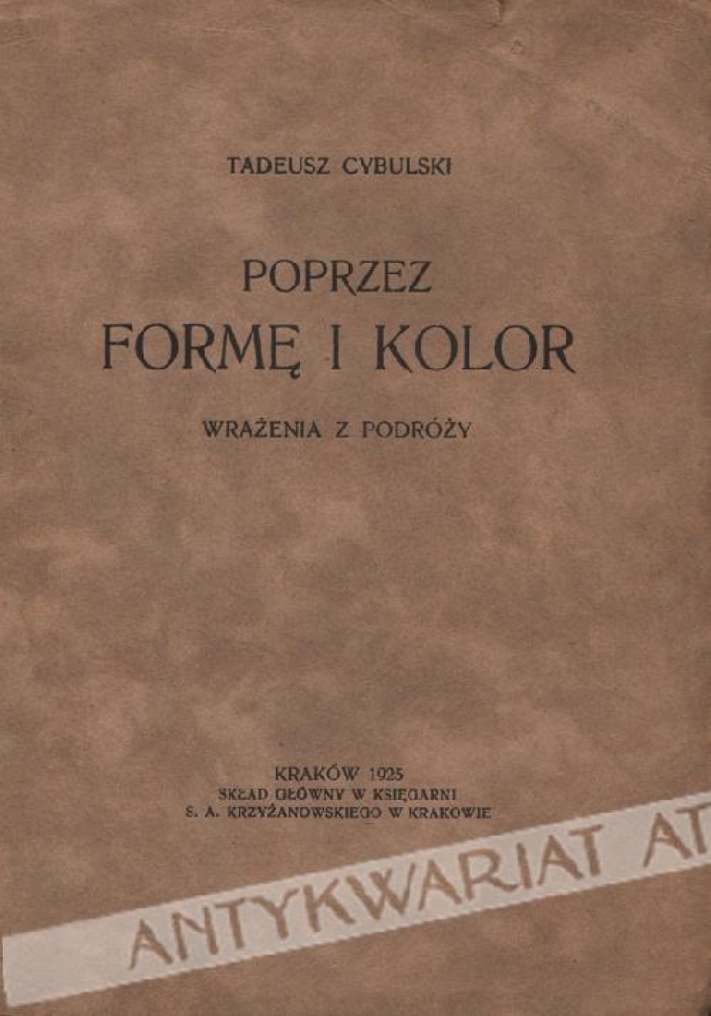 Poprzez formę i kolor. Wrażenia z podróży [dedykacja od autora]