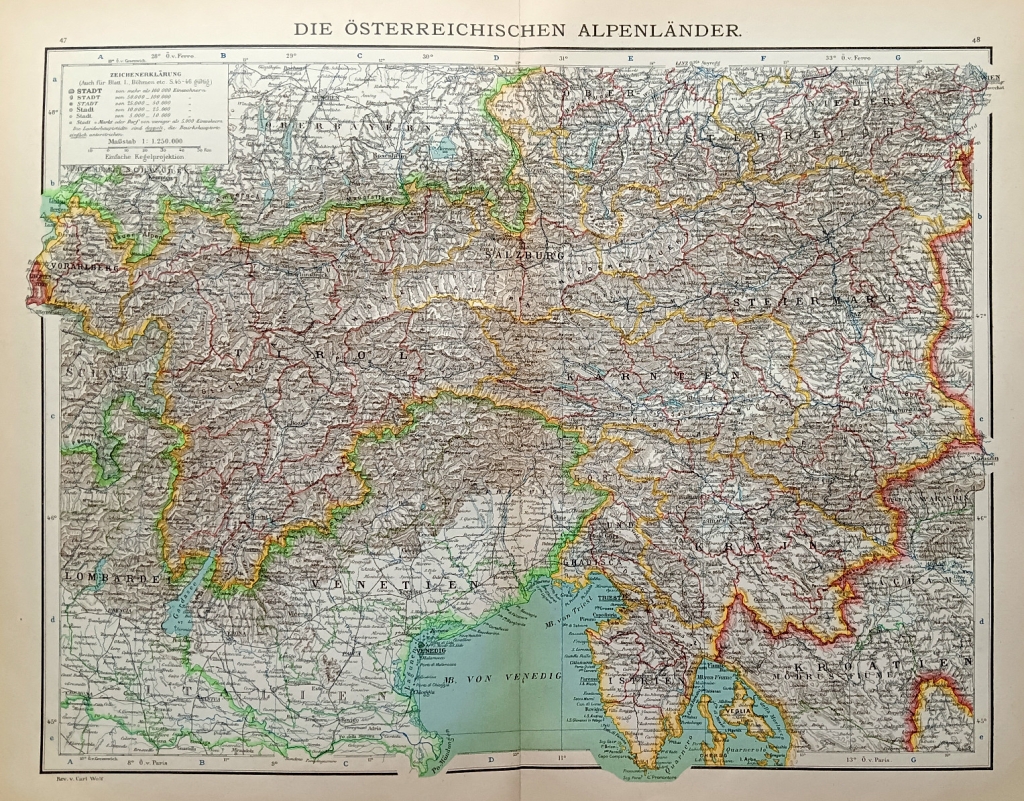 [mapa, 1900] Sudamerika. Physiche Ubersicht [Ameryka Południowa. Mapa fizyczna]