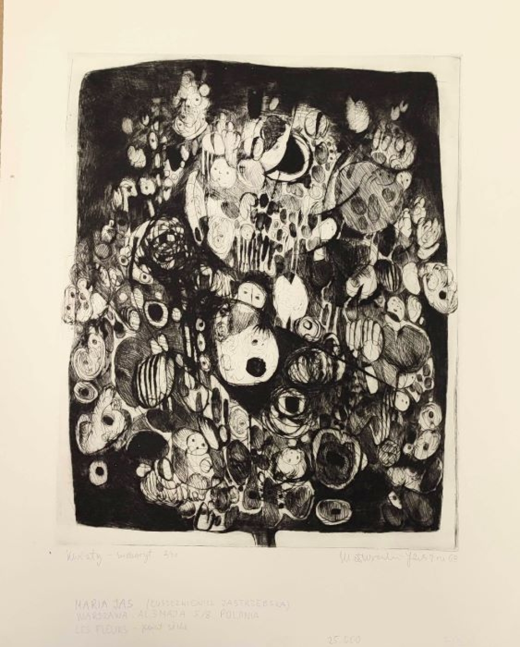 [grafika, 1968] Kwiaty