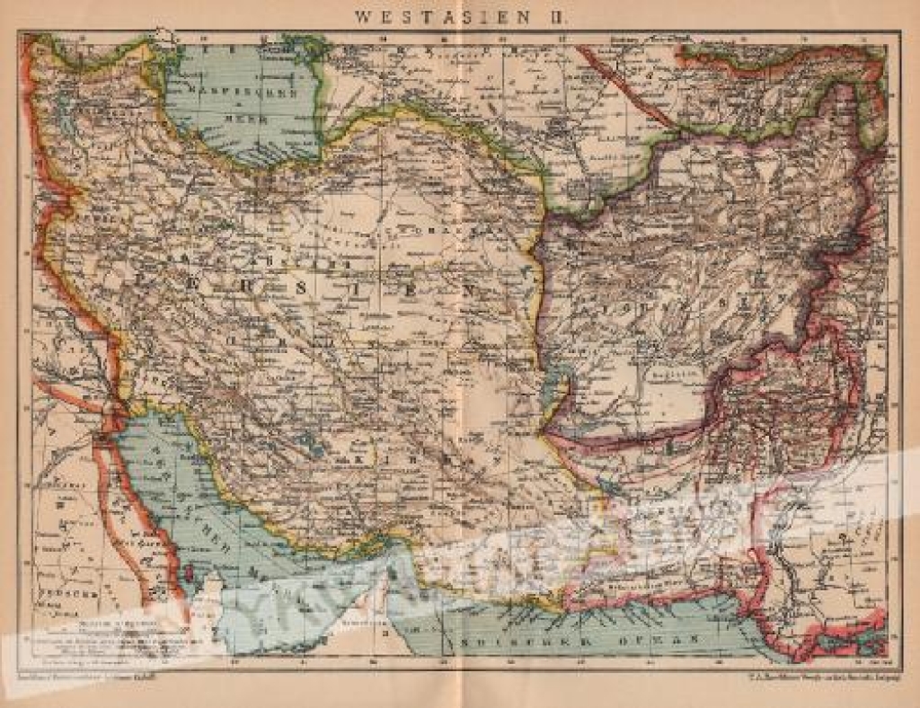 [mapa, 1898] Westasien II. (Bliski Wschód).