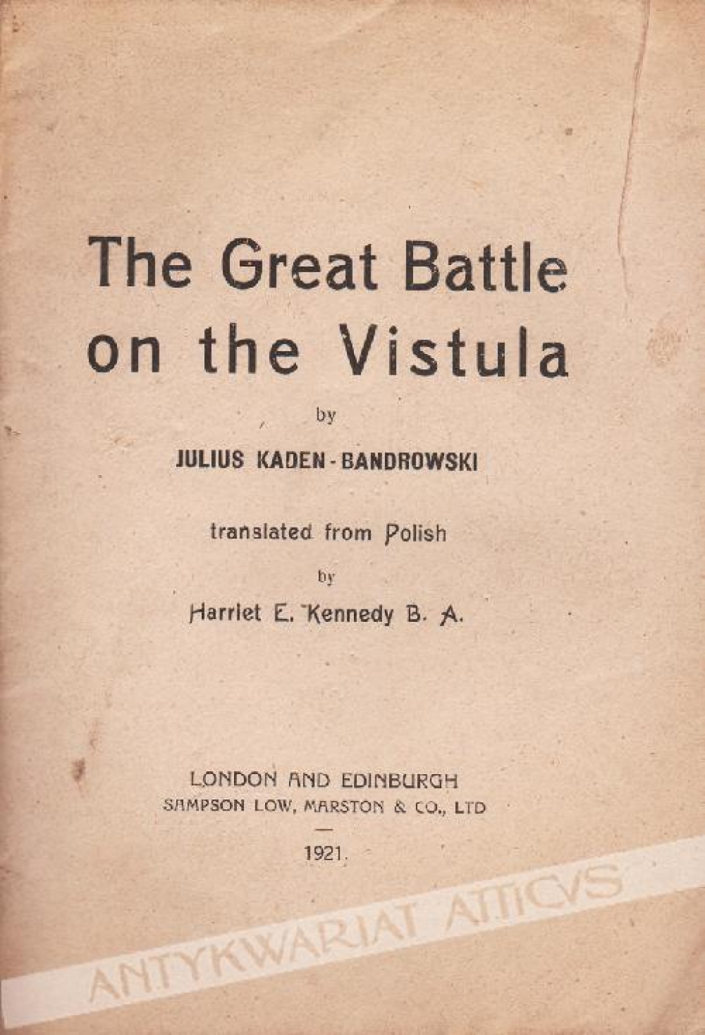 The Great Battle on the Vistula