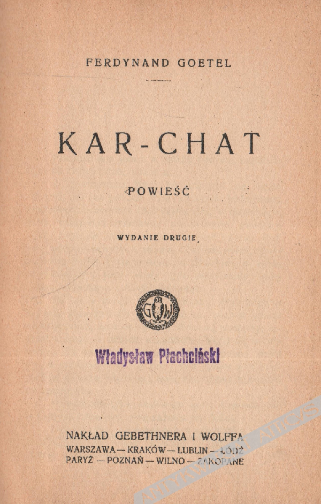 Kar-Chat. Powieść