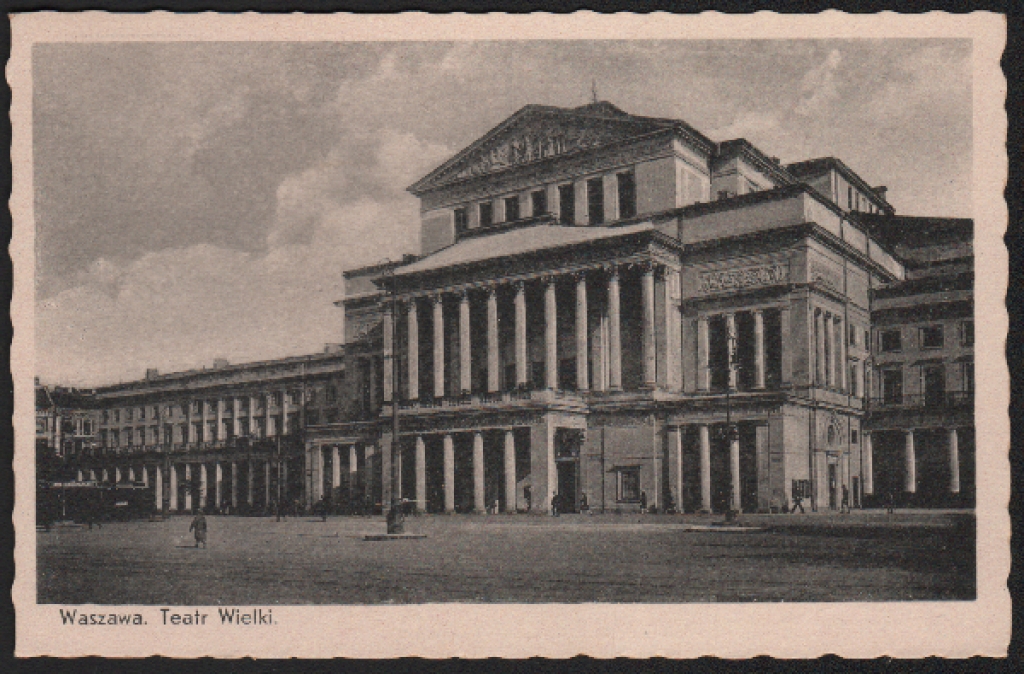 [pocztówka, ok. 1939] Warszawa. Teatr Wielki.
