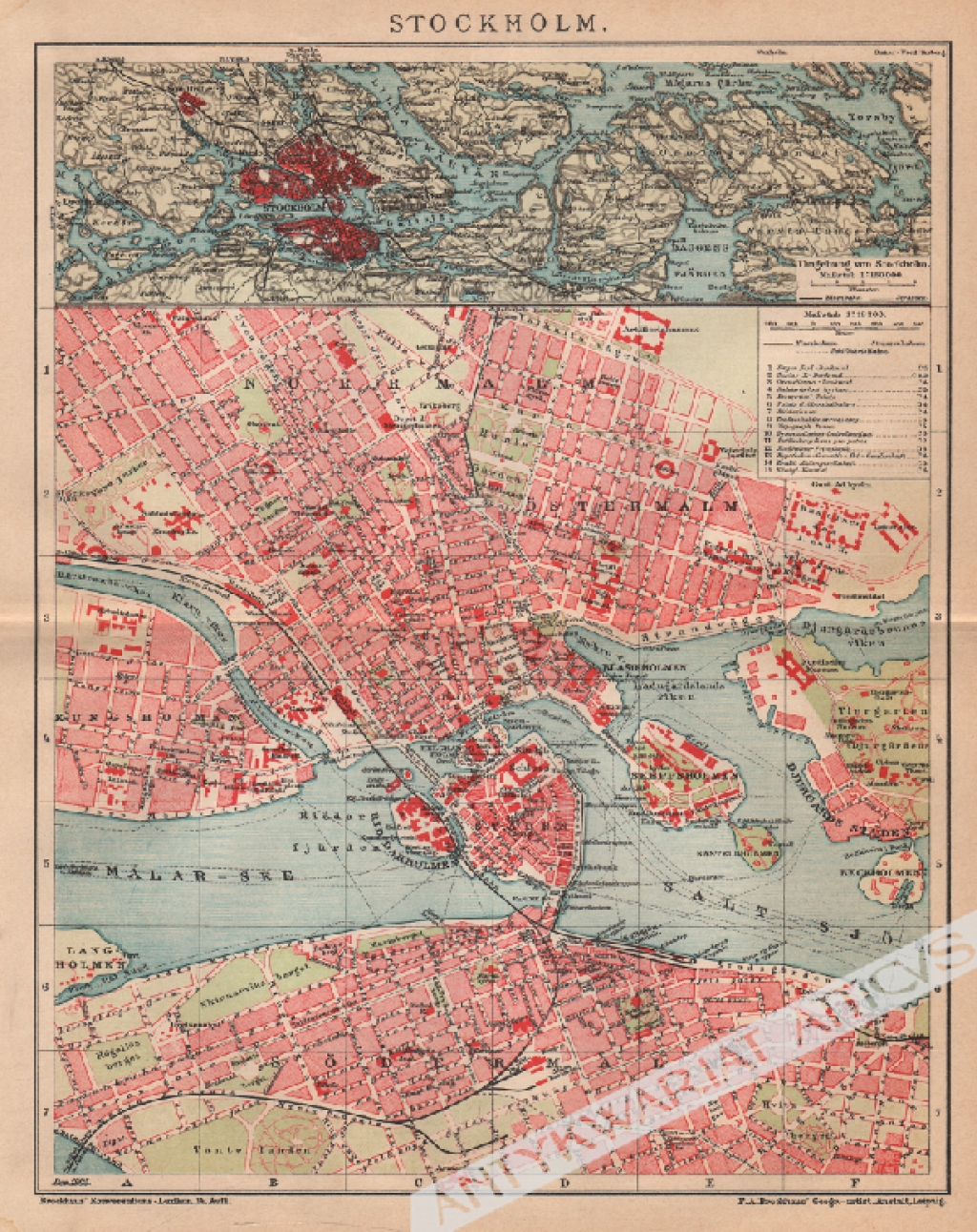 [mapa, 1903] Stockholm. [Sztokholm]