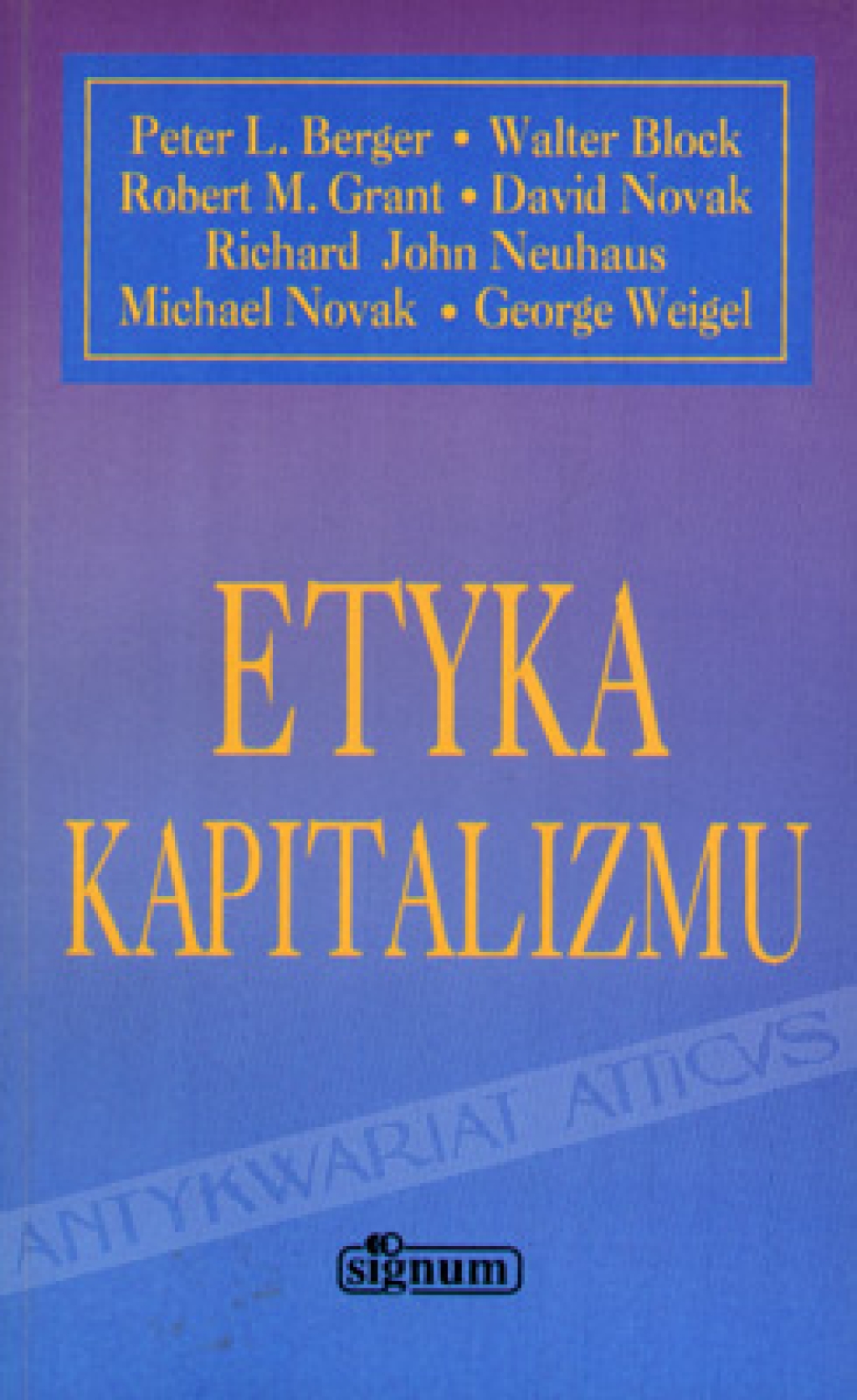Etyka kapitalizmu [praca zbiorowa]