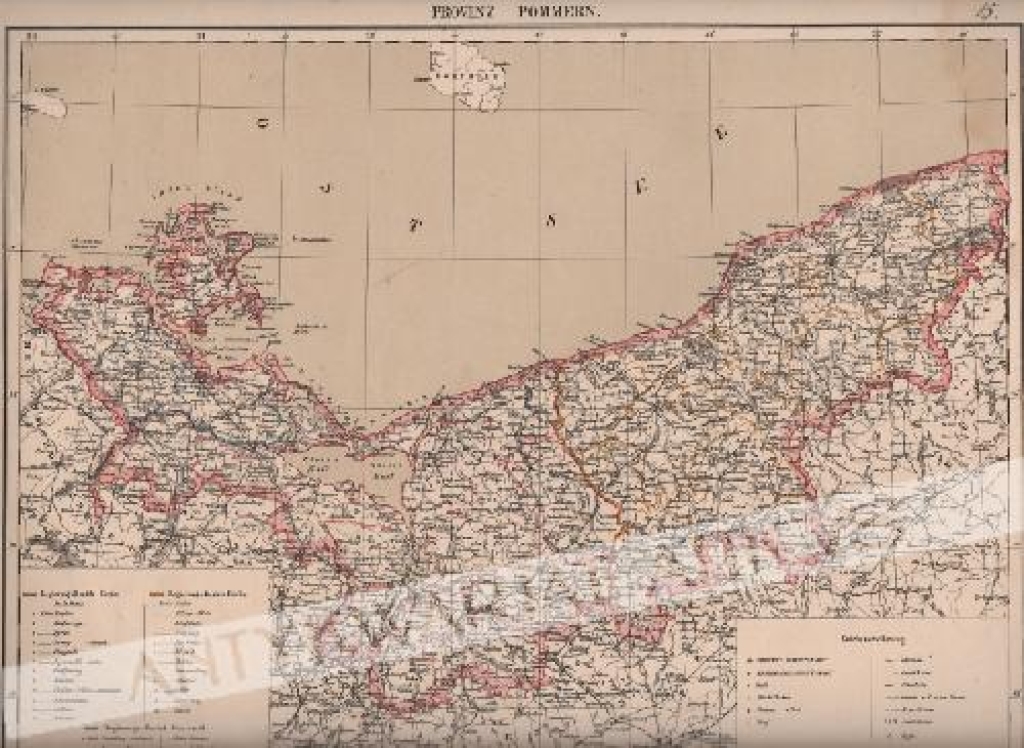 [mapa, 1879] Provinz Pommern [Pomorze]