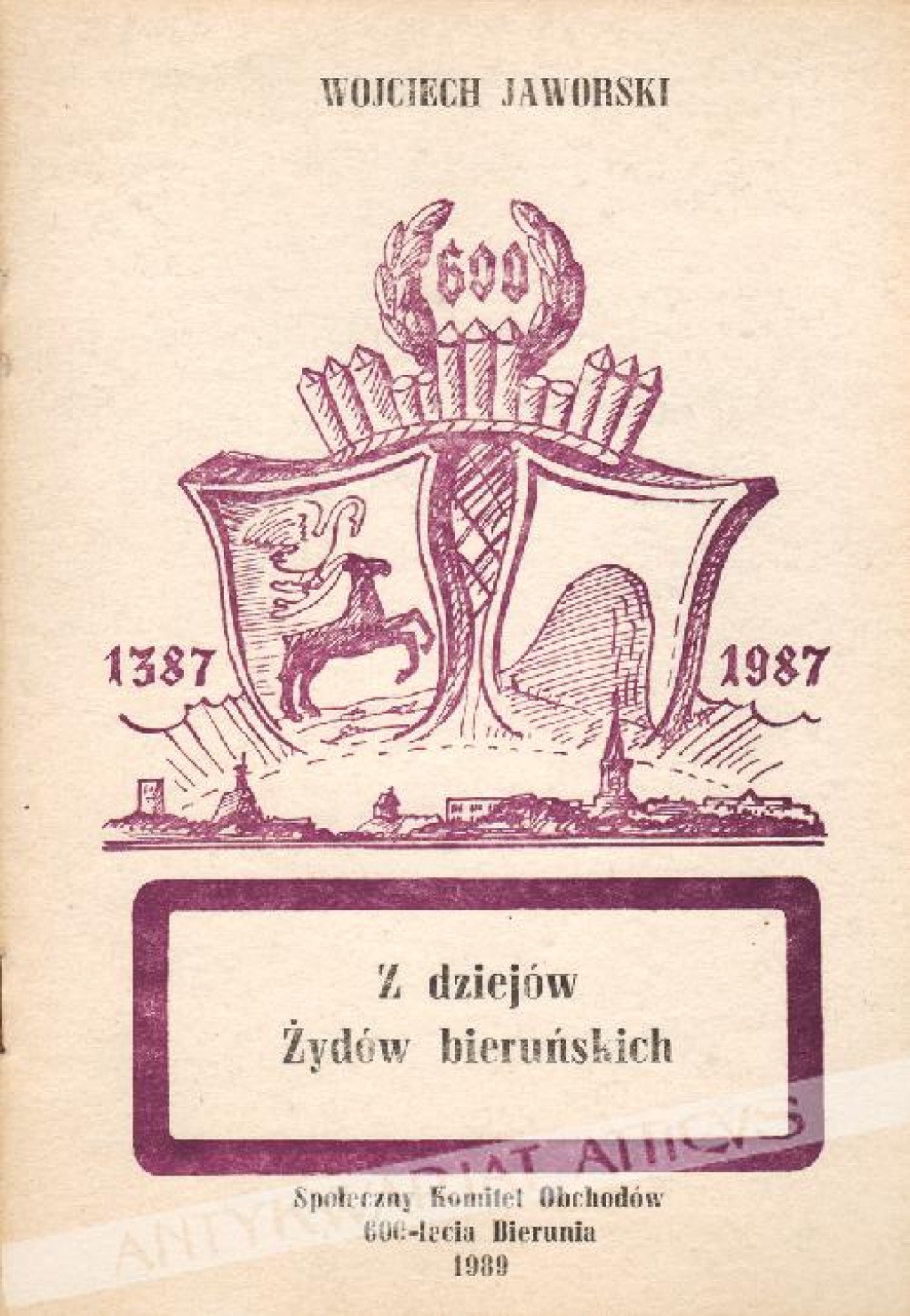 Z dziejów Żydów bieruńskich
