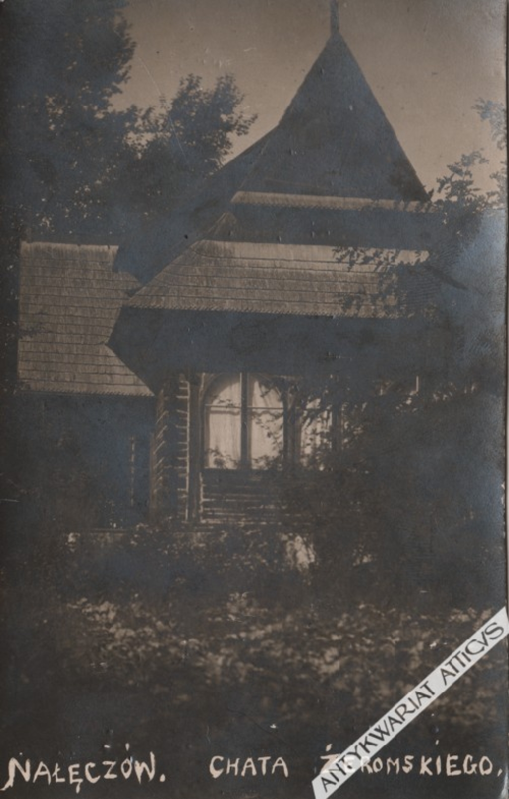 [fotografia na papierze pocztówkowym, ok. 1927] Nałęczów. Chata Żeromskiego