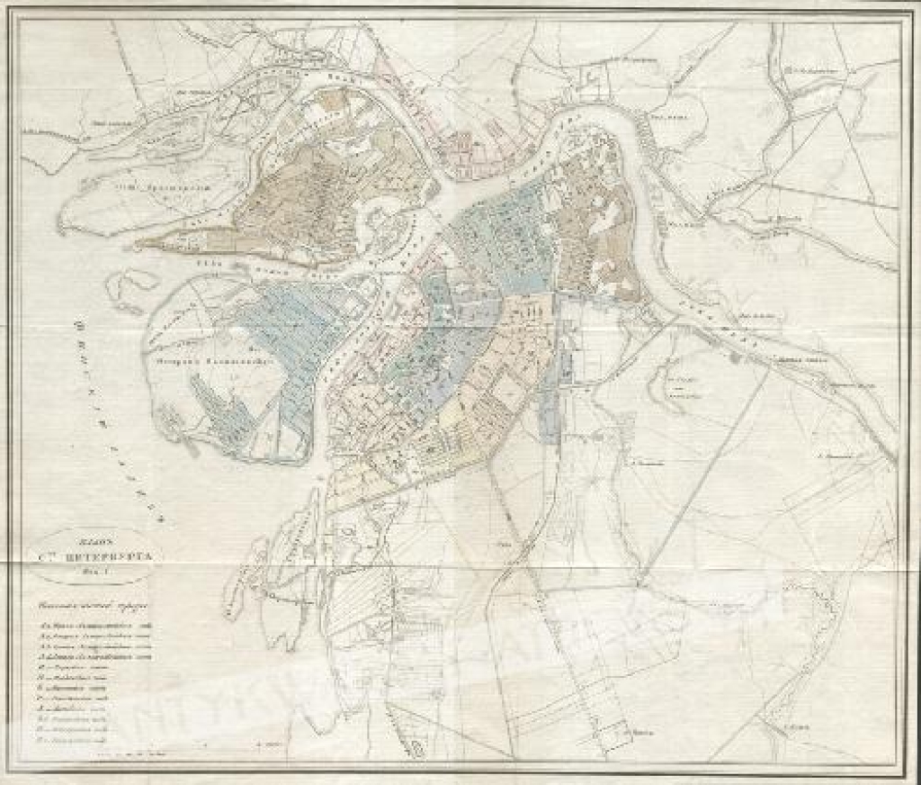 [plan Petersburga, 1822]  План С.Петербурга  [St. Petersburg]