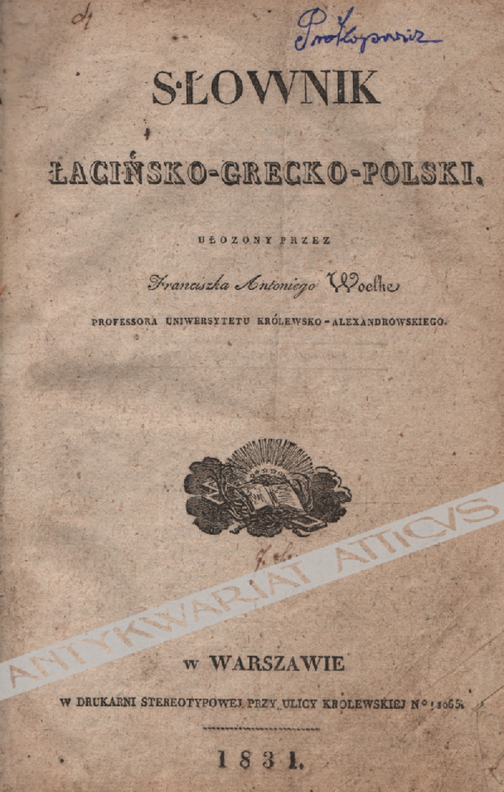 Słownik łacińsko-grecko-polski