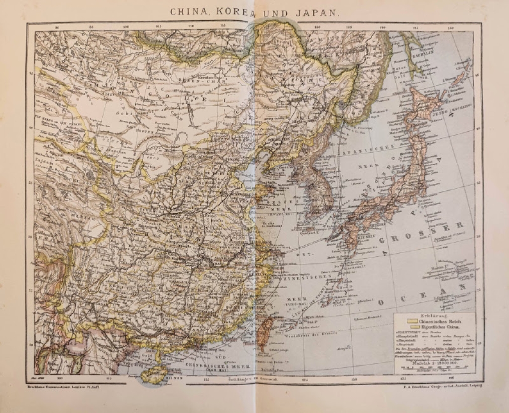 [mapa, 1900] China, Korea und Japan [Chiny, Korea i Japonia]