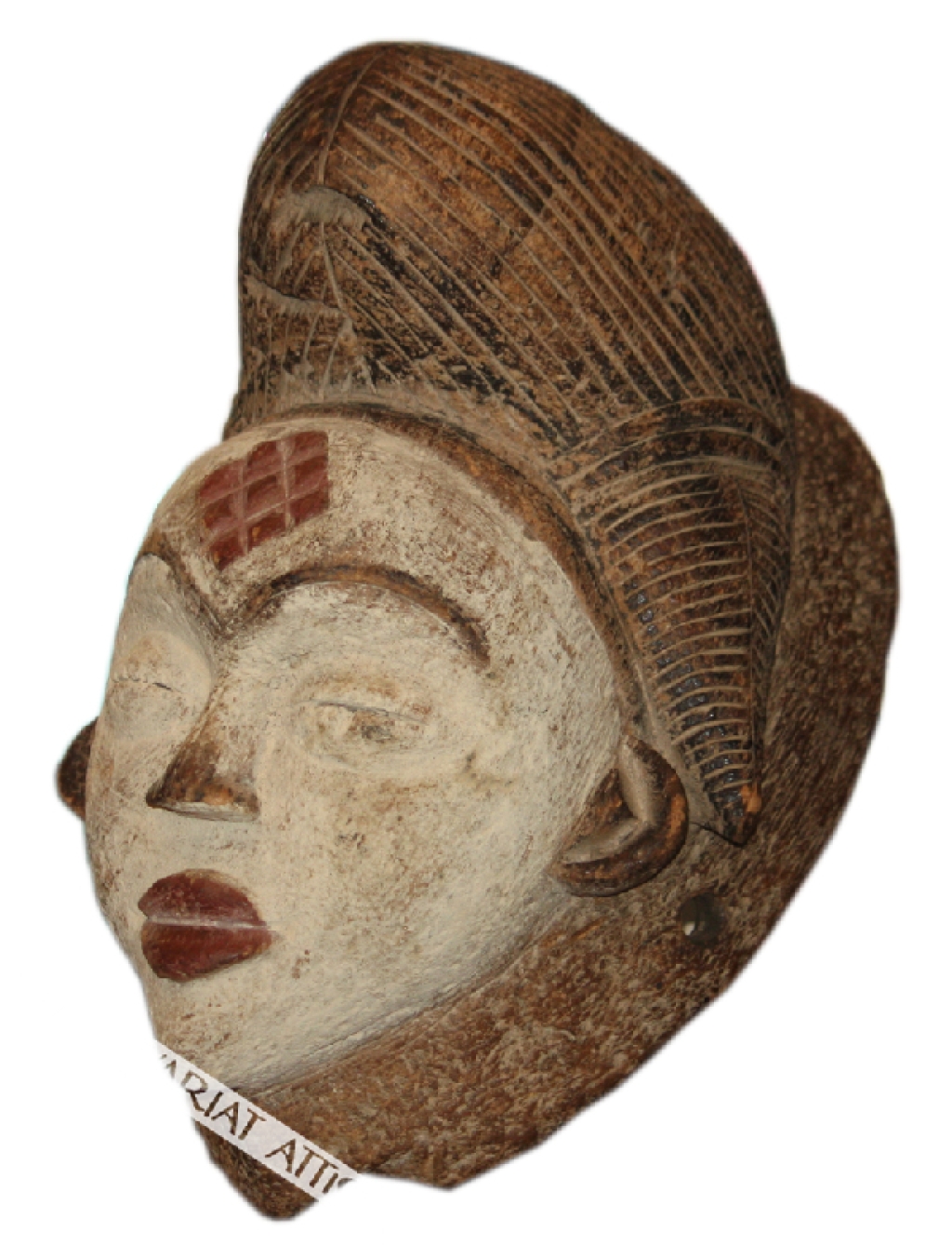 [maska, Afryka, ok. poł. XX w.] Obrzędowa maska afrykańska Kamerun, Pigmeje