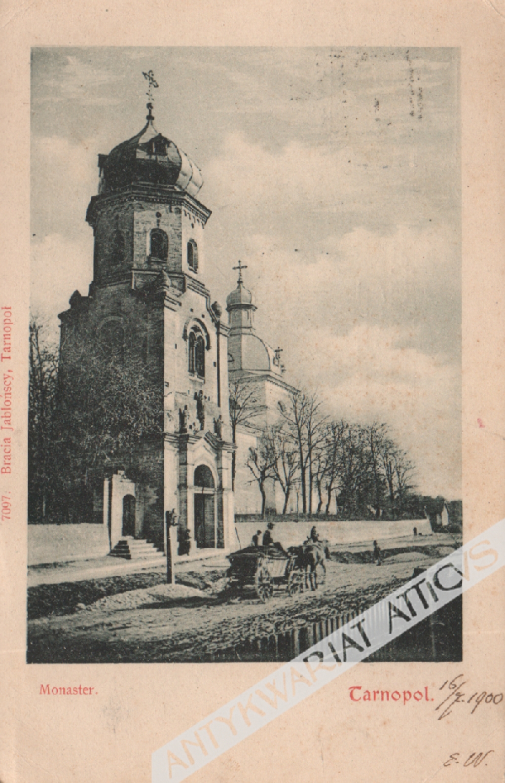 [pocztówka, ok. 1900] Tarnopol. Monaster