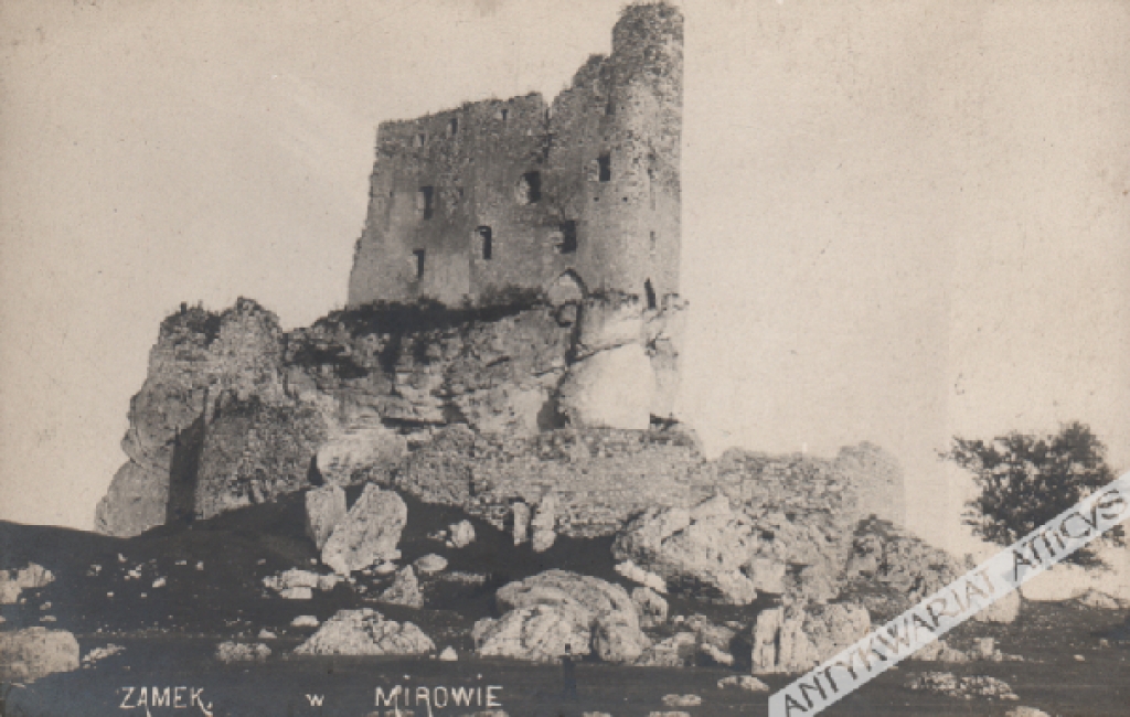 [pocztówka, lata 1920-te] Zamek w Mirowie