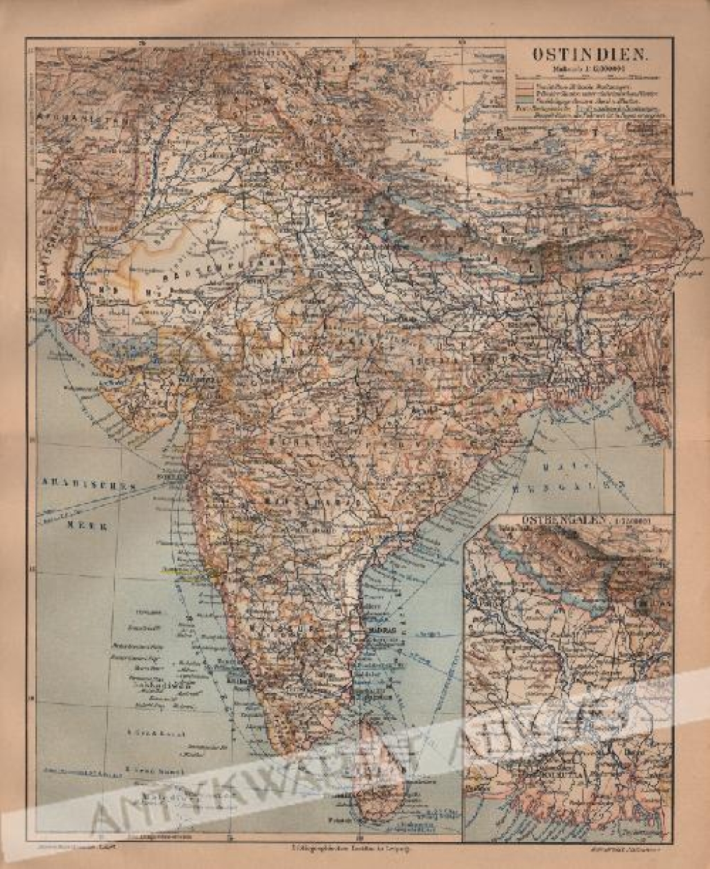 [mapa, 1906] Ostindien [Indie]