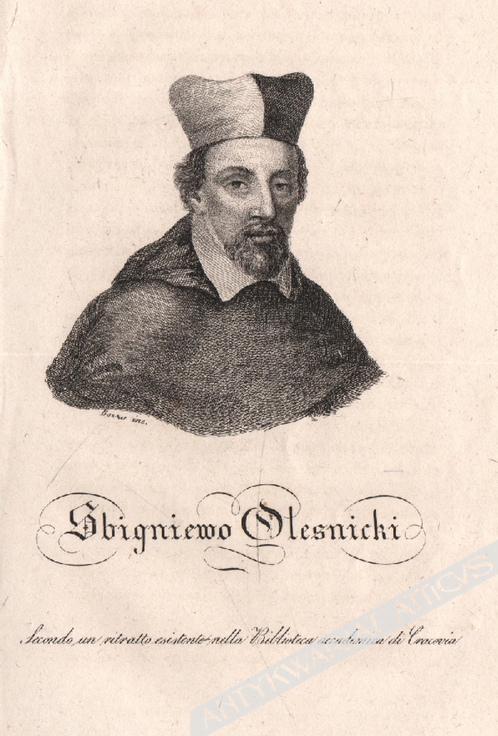 [rycina, 1831] [Zbigniew Oleśnicki] Sbigniewo Olesnicki