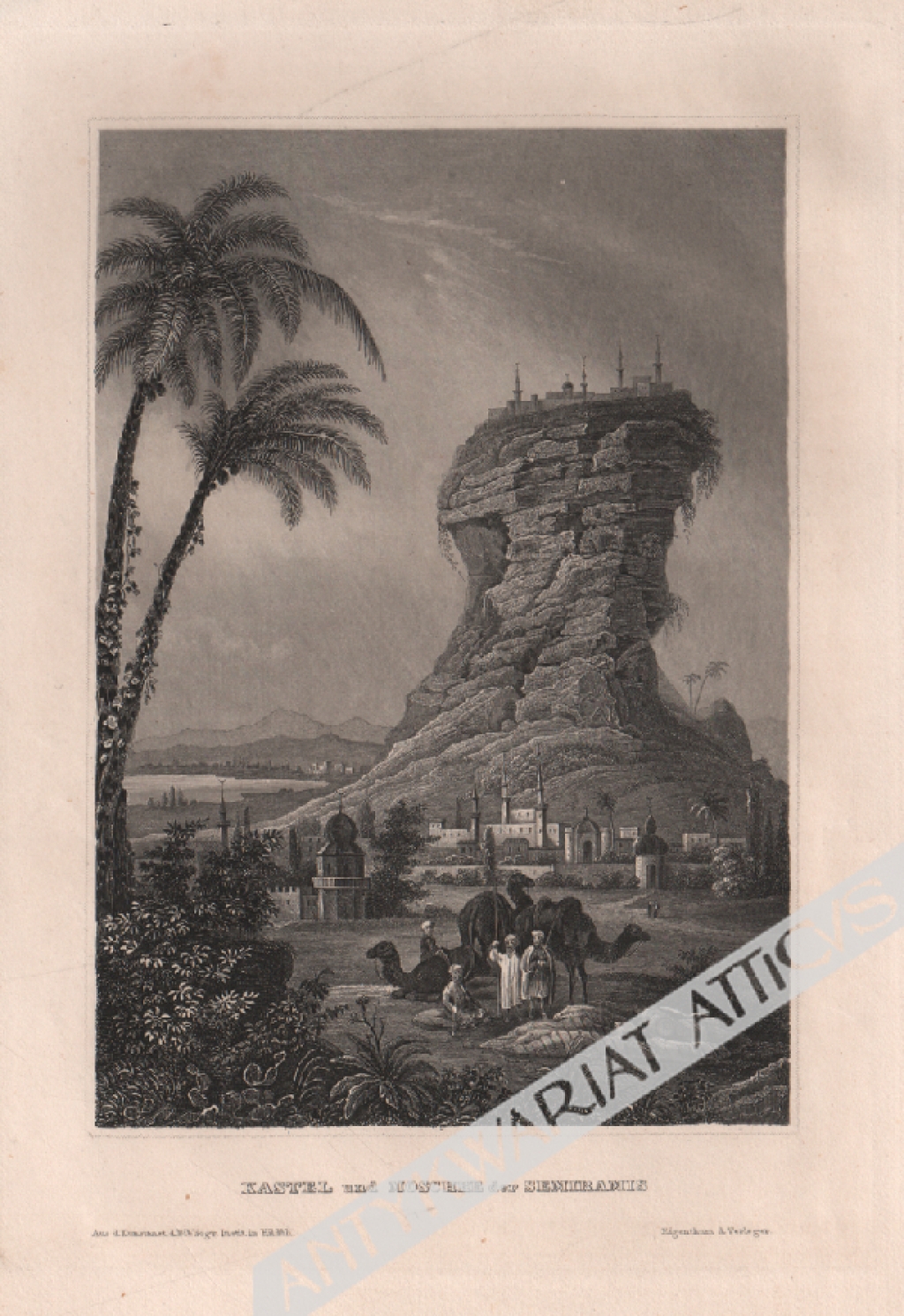 [rycina, 1860] Kastel und Moschee der Semiramis