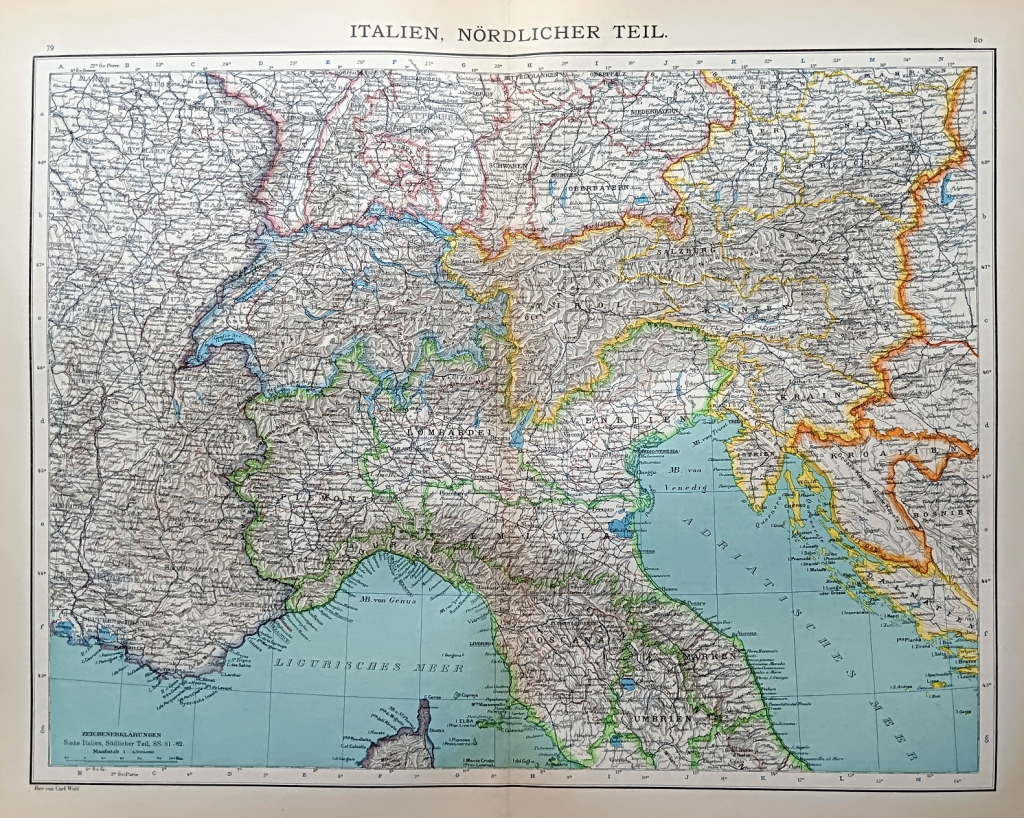 [mapa, 1900] Italien. Nordliche Teil [Włochy. Część północna]
