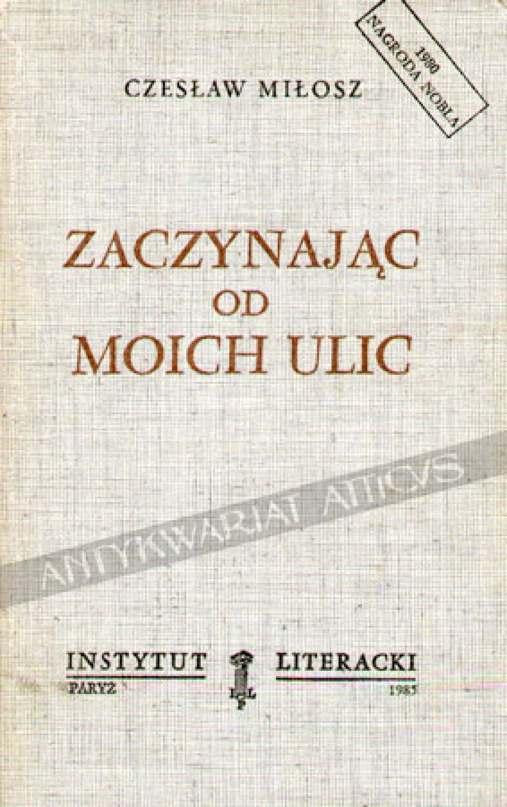 Zaczynając od moich ulic