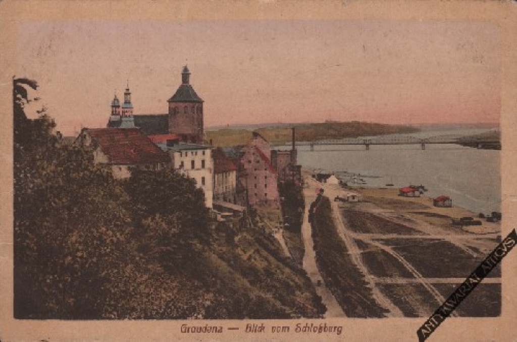 [pocztówka, ok. 1910] Graudenz - Blick vom Schlossberg [Grudziądz]