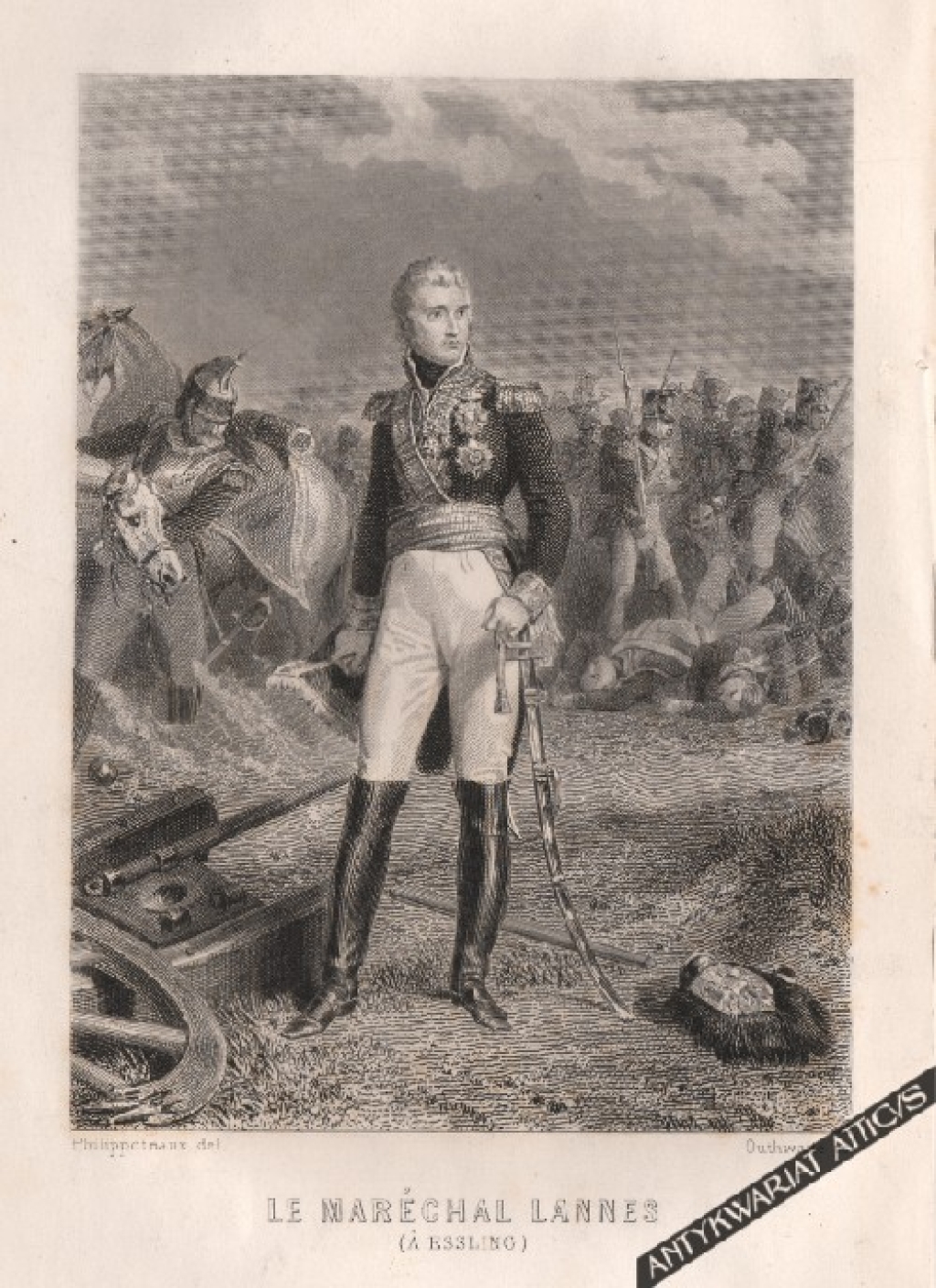 [rycina, ok. 1840] Le marechal Lannes (A Essling) [marszałek Jean Lannes]