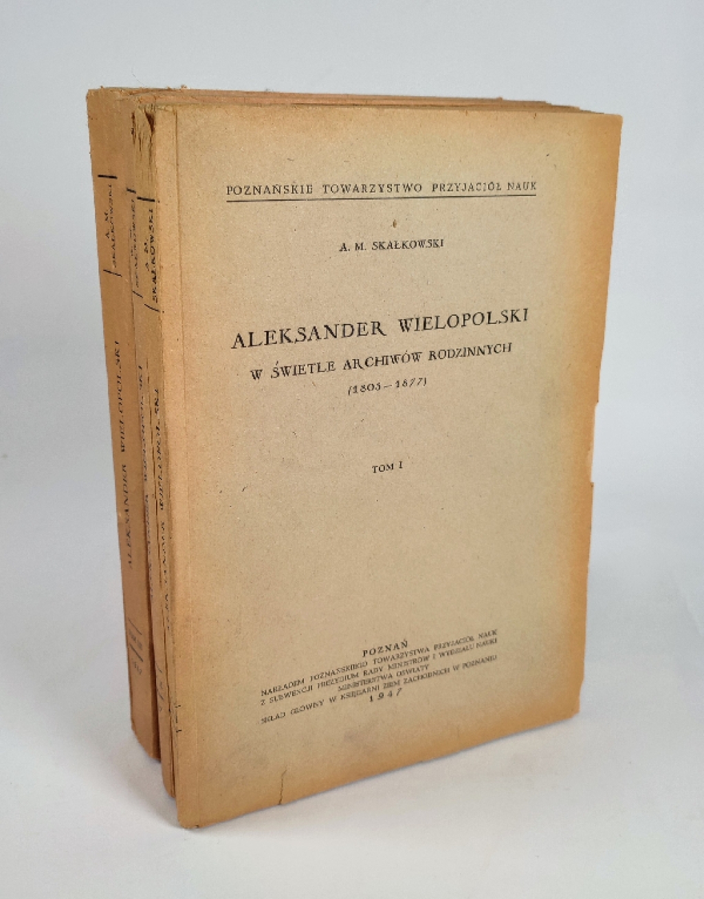 Aleksander Wielopolski w świetle archiwów rodzinnych (1803-1877), t. I-III